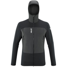 Millet Softshell Jacket Fusion XCS Hoodie (windproof, maximum freedom of movement) black/dark grey men's