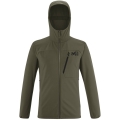 Millet Softshell Jacket Magma Shield Hoodie (comfortable wearing experience) khaki green men's