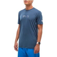 Millet Hiking/Leisure T-shirt Intense Essential TS (4-Way Stretch, ultra-lightweight, quick-drying) denim blue Men's