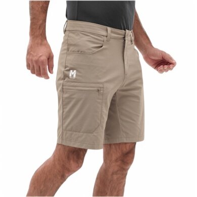 Millet Trekking Hiking Trousers Ubic Stretch Short (Stretch material, optimal freedom of movement) short beige/brown men's