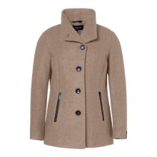 Milo Coat (Stand-up Collar) Nala Taupe Brown Ladies