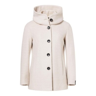 Milo Winter Coat Jesse (Wool Blend, Warm, with Hood) Off White Ladies
