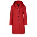Milo Bella Winter Coat (Wool Blend, with Hood) Red Ladies