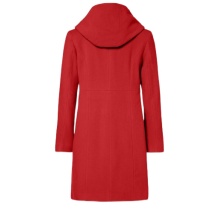 Milo Bella Winter Coat (Wool Blend, with Hood) Red Ladies