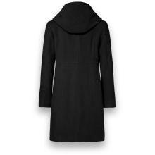 Milo Bella Winter Coat (Wool Blend, with Hood) Black Ladies