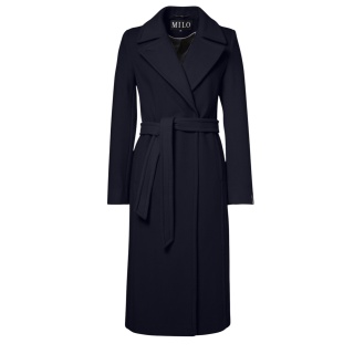 Milo Winter Coat Wanda (Wool Blend) Navy Blue Ladies