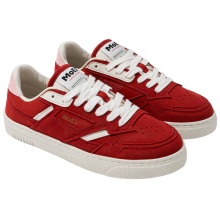 MoEa Sneaker Gen9 - Apple Red & Pink Suede - red/white