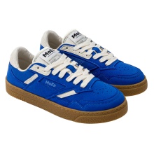MoEa Sneaker Gen9 - Mushroom Full Blue Suede - blue/white