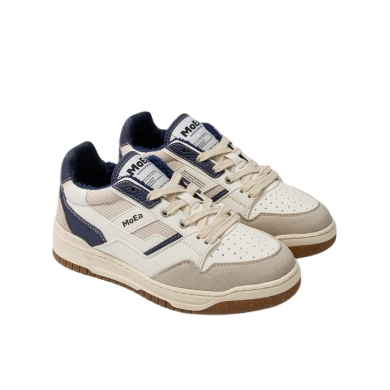 MoEa Sneaker Gen2 - Mushroom White & Blue - white/beige/blue