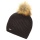 Polar Bear Hat (Pom Pom) Grania Lux Black Women