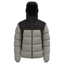 Napapijri Winter Quilted Jacket Molveno with Hood (Thermofibre™ Insulation) grey/black Men's