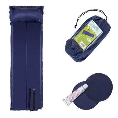 Nils Camp Sleeping Mat NC4008 (self-inflating, pillow) dark blue 188x57x25cm