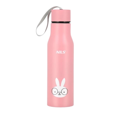 Nils Camp Thermo Mug NCB12 Rabbit (Stainless Steel) 500ml pink