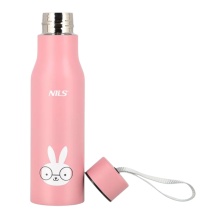Nils Camp Thermo Mug NCB12 Rabbit (Stainless Steel) 500ml pink