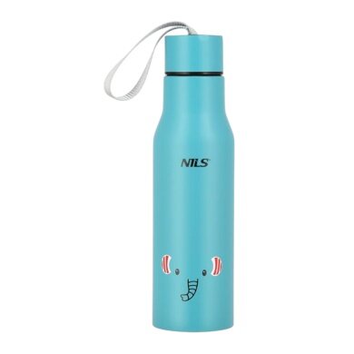 Nils Camp Thermo Mug NCB12 Elephant (Stainless Steel) 500ml blue