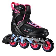 Nils Extreme Inline Skates NA22151 Armour (Wheels: 84mm/82A, Bearings: ABEC 7) black/pink ladies