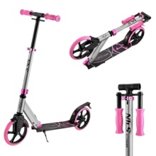 Nils Extreme Scooter HM127 (foldable scooter, bearings: ABEC 7) silver/pink - children