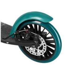Nils Extreme Scooter HM181T with brake (foldable scooter, bearings: ABEC 9) black/teal green