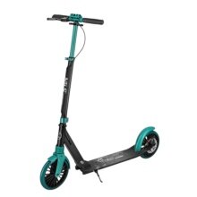 Nils Extreme Scooter HM181T with brake (foldable scooter, bearings: ABEC 9) black/teal green