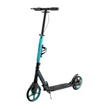Nils Extreme Scooter HM124T with disc brake (foldable scooter, bearings: ABEC 7) black/turquoise