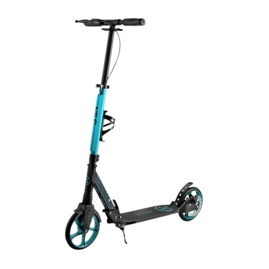 Nils Extreme Scooter HM124T with disc brake (foldable scooter, bearings: ABEC 7) black/turquoise