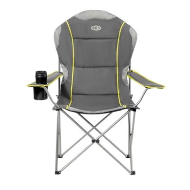 Nils Camp Camping Chair NC3080 (maximum user weight 130 kg) grey/yellow