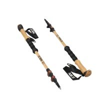 Nils Camp Trekking Poles TK8606 (Adjustable Hiking Poles) black/bamboo - 2 pieces