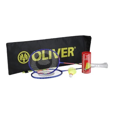 OLIVER Badminton Set Speedlight 500 (2 Rackets, 1 Can of 3, 1 Case)