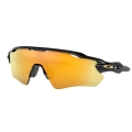 Oakley Sunglasses Radar EV Path Polarised (Lens Colour: Prizm 24k Polarised) glossy black - 1 pair of glasses with hard case