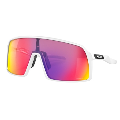 Oakley Sutro S Sunglasses (Lens Colour: Prizm Road) matte white - 1 pair of glasses with hard case