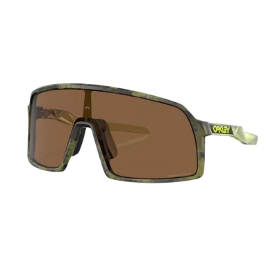 Oakley Sunglasses Sutro S (Lens Colour: Prizm Bronze) Fern Swirl Green - 1 Pair of Glasses with Hard Case