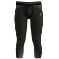 Odlo Performance Warm Blackcomb 3/4 Functional Underwear Trousers (seamless, freedom of movement) dark green/black men's