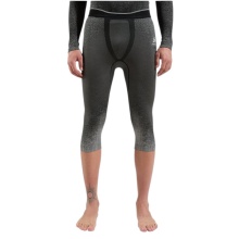 Odlo Performance Warm Blackcomb 3/4 Functional Underwear Trousers (seamless, freedom of movement) light grey/black men's