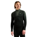 Odlo Long Sleeve Shirt Performance Warm Blackcomb (quick-drying, seamless) Underwear green/black men's