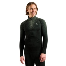 Odlo Long Sleeve Shirt Performance Warm Blackcomb (quick-drying, seamless) Underwear green/black men's