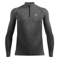 Odlo Long Sleeve Shirt Performance Warm Blackcomb (quick-drying, seamless) Underwear grey/black Men's