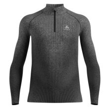 Odlo Long Sleeve Shirt Performance Warm Blackcomb (quick-drying, seamless) Underwear grey/black Men's
