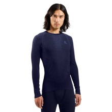 Odlo Long Sleeve Shirt Performance Warm Blackcomb (warm, seamless, quick-drying) Underwear dark blue Men's