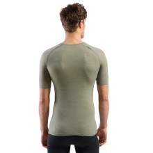 Odlo Performance Wool 140 Functional Underwear Shirt (Merino Mix, Seamless, Quick-Drying) Green Men's