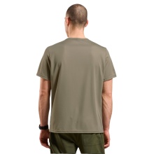 Odlo Hiking/Recreation T-shirt Crew Neck Cardada (100% Polyester) vetiver brown Men's