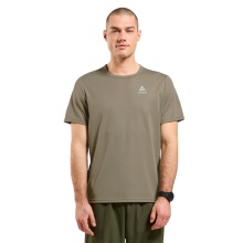 Odlo Hiking/Recreation T-shirt Crew Neck Cardada (100% Polyester) vetiver brown Men's
