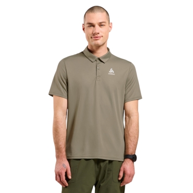 Odlo Hiking/Recreation Polo Cardada 2025 (quick-drying, high wearing comfort) vetiver brown men's
