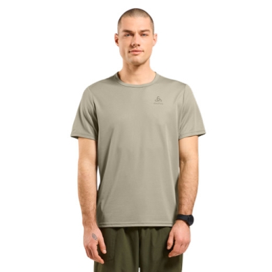 Odlo Hiking/Recreation T-shirt Crew Neck Cardada (100% Polyester) agate grey/khaki Men's