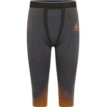 Odlo Functional Underwear 3/4 Pants Performance Warm Blackcomb (seamless, freedom of movement) blue/orange Men
