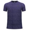 Odlo Sport Leisure T-shirt Essential Seamless (light, moisture-regulating) navy blue/purple mélange men's