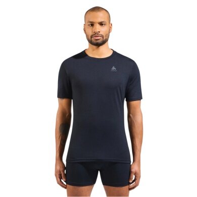 Odlo Functional Underwear T-shirt Natural Merino 160 (temperature regulation, merino wool) black men's