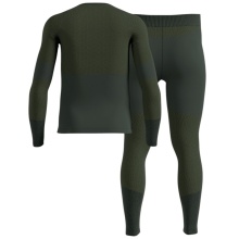 Odlo Performance Warm Functional Underwear Set Fundamentals (Long Sleeve Shirt and Long Trousers) Dark Green Men's