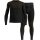 Odlo Functional Underwear Set Fundamentals Performance Warm (Long Sleeve Shirt and Long Trousers) Black/Brown Men's