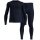 Odlo Performance Warm Functional Underwear Set Fundamentals (Long Sleeve Shirt and Long Trousers) Dark Blue Men's