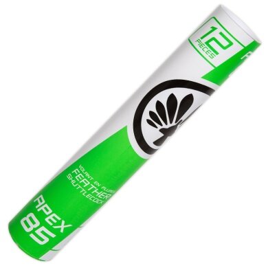 OLIVER Badminton Balls Apex 85 Natural Feather White Can of 12
